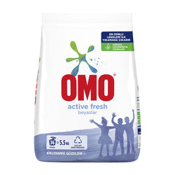 1 Adet Omo Active Fresh Beyazlar 5,5 kg.*4
