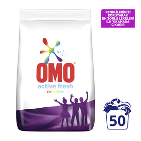 Omo Active Fresh Renkliler 7,5 kg.