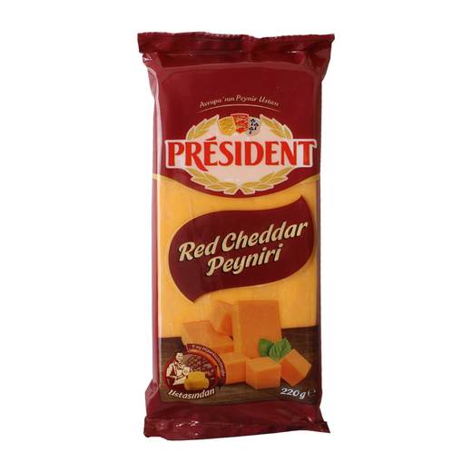 1 Adet President Red Cheddar Peyniri 220Grx6