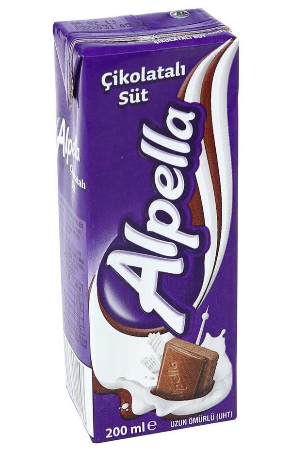 1 Adet Alpella Süt Aromalı Çikolatalı 180Ml X27