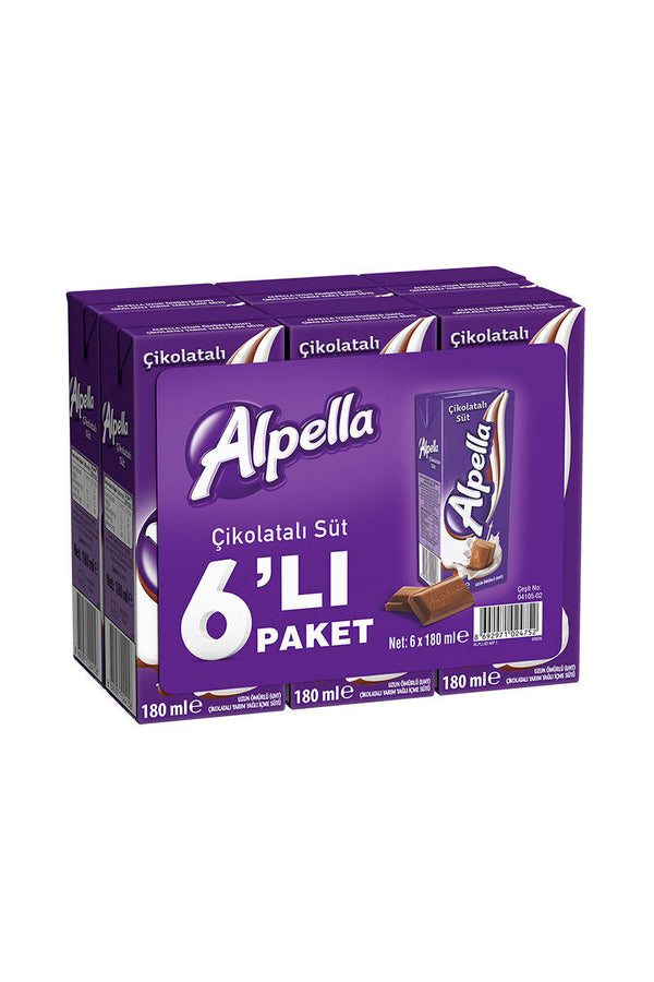 1 Adet Alpella Süt Aromalı Çikolatalı 180Ml 6X4