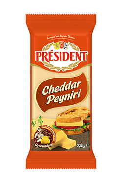 1 Adet President Cheddar Peyniri 220Grx6