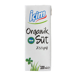 1 Adet İçim Organik Süt 200Ml X27