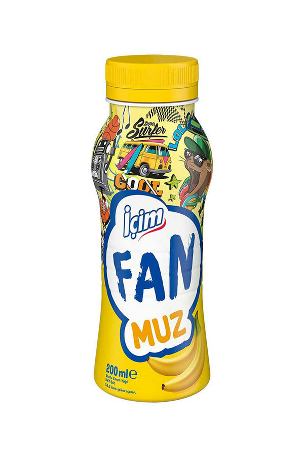 1 Adet İçim Fan Süt Muzlu 200Ml X6