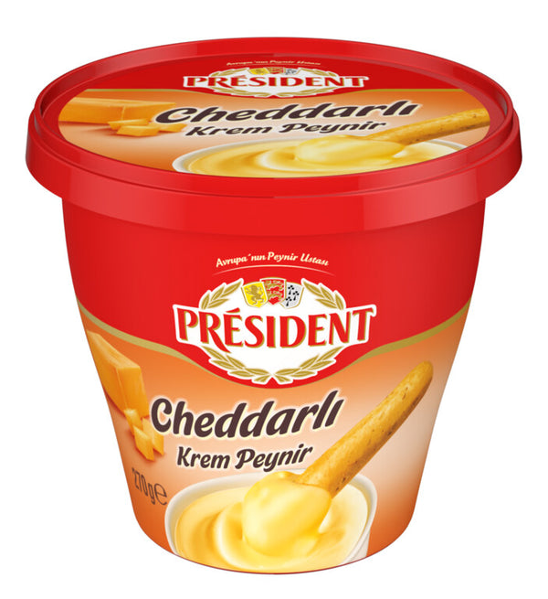 1 Adet President Krem Peynir Cheddarlı 270Grx8